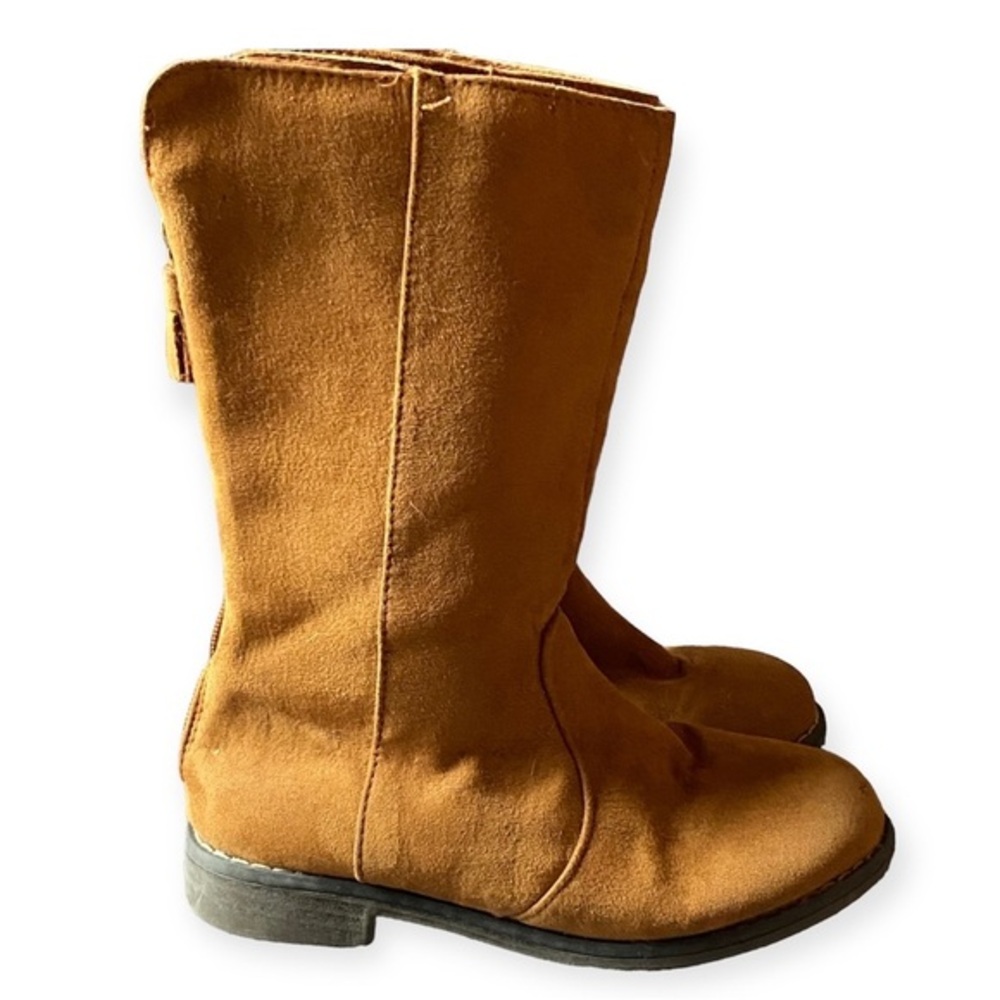 Boots Girls Size 12 Tassels Back Zip Brown